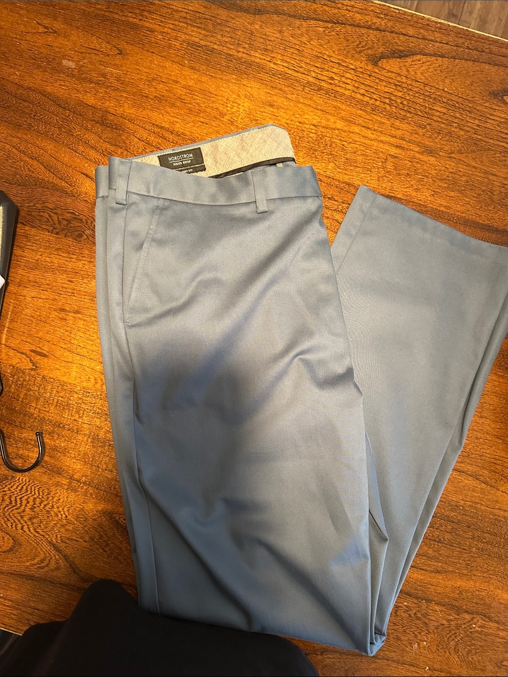 Nordstrom Men's Light Blue Dress Pants - Tailored Straight